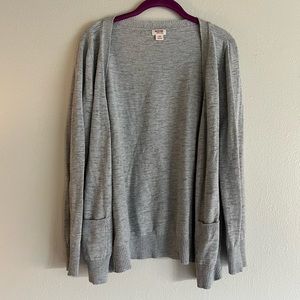 Women’s size large, Mossimo Supply Co. light grey cardigan